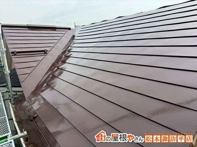 茅野市屋根塗装　完工